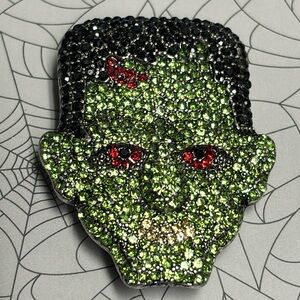 Halloween rhinestone monster  brooch